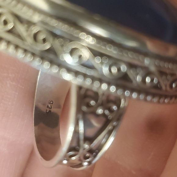 New Botswana Agate 925 Silver Statement Ring. - Picture 6 of 15